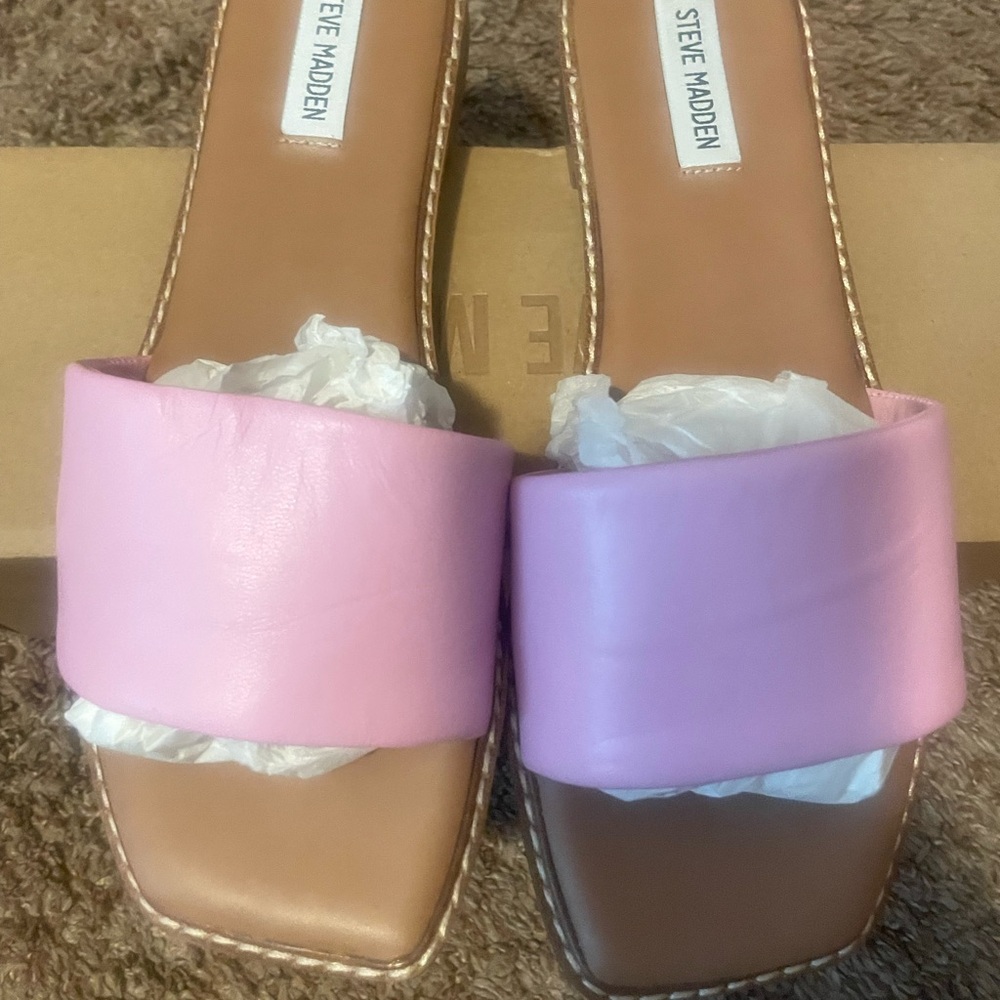 Steve Madden Pink Slide Sandals